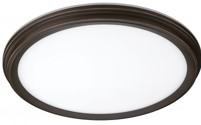 56572115 – 11″ Snap-Fit LowPro Color Preference® Flushmount with Warm 2000K Night Light – Oil Rubbed Bronze Finish